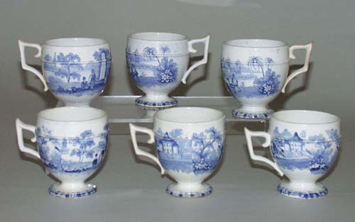 Custard or Syllabub Cups Set of Six c1840